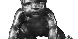 Wilhelm Lehmbruck, Kriechendes Kind, 1910, Bronze, Foto: Bernd Kirtz.