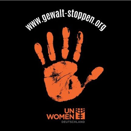 Sticker mit der Aufschrift www.gewalt-stoppen.org