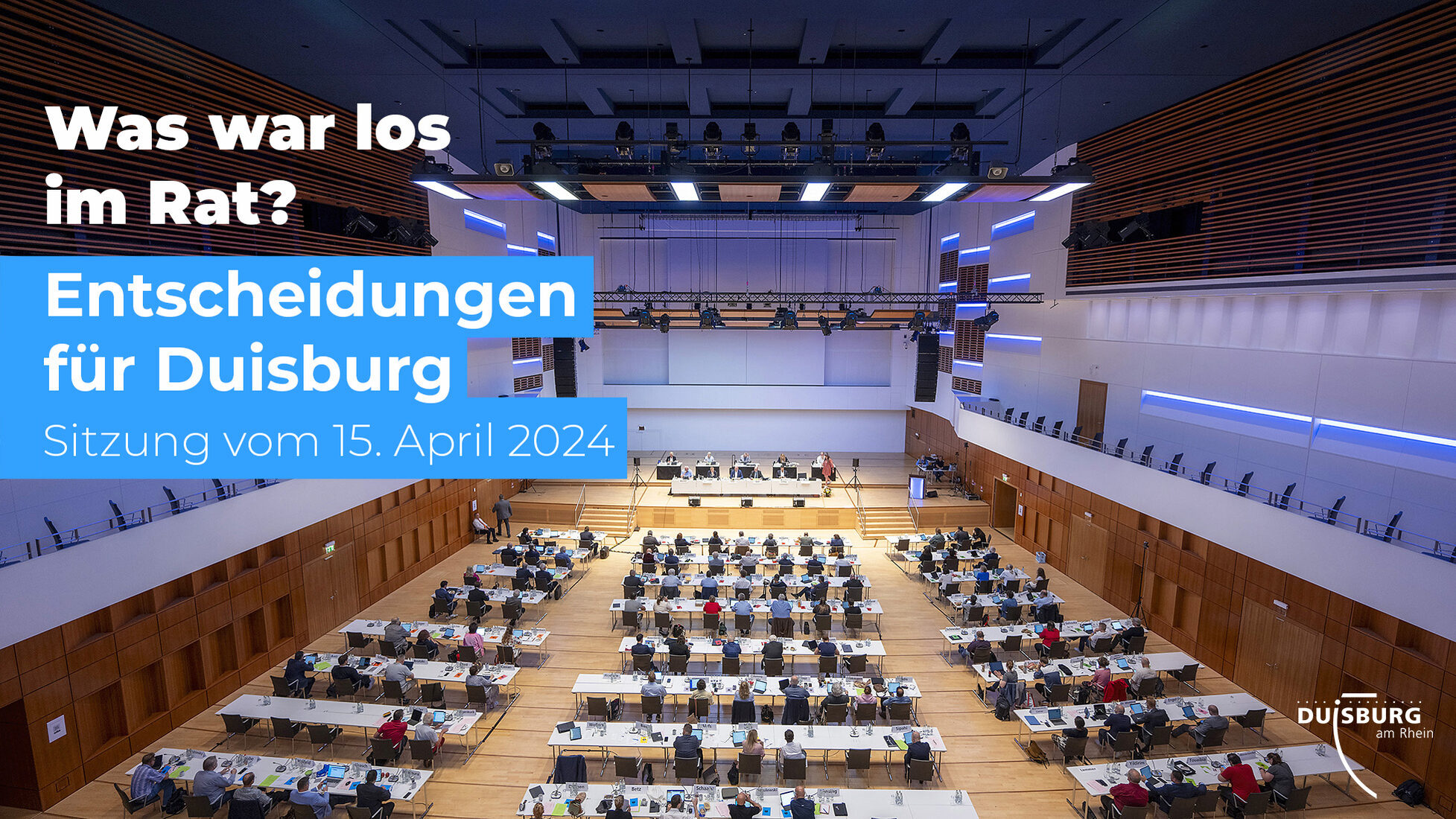 Video Ratssitzung 15. April 2024