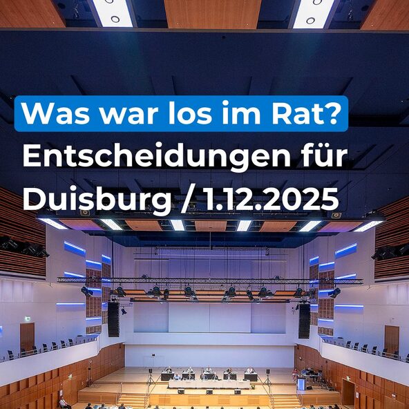 Ansicht Rat in der Mercatorhalle