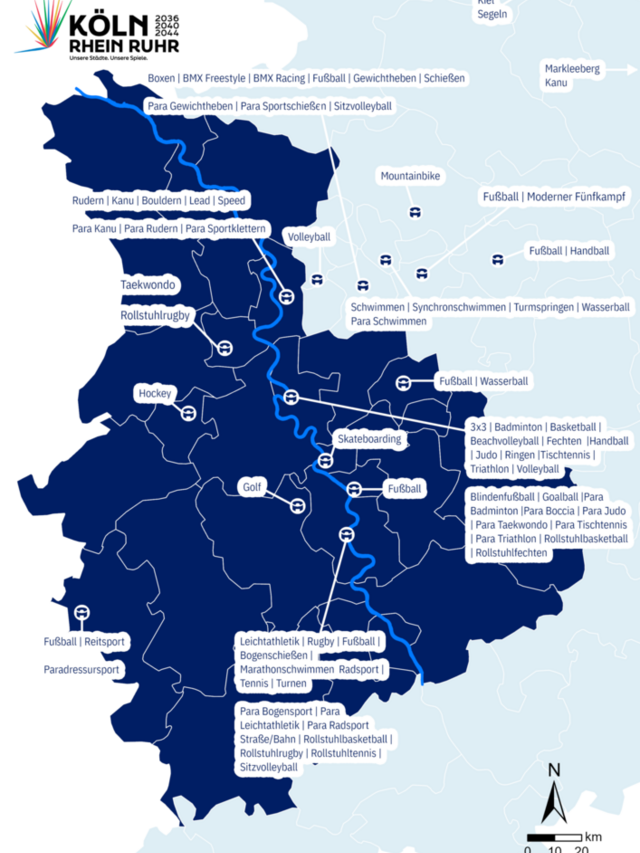 Übersicht der Spielstätten