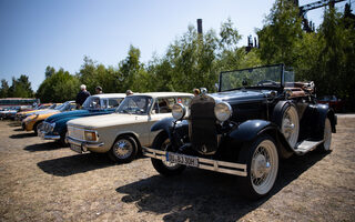 Oldtimer Tour mit Sören Link, Oberbürgermeister der Stadt Duisburg