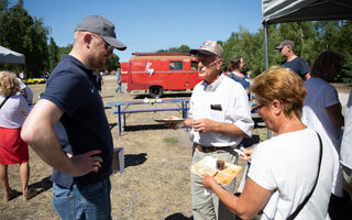 Oldtimer Tour mit Sören Link, Oberbürgermeister der Stadt Duisburg