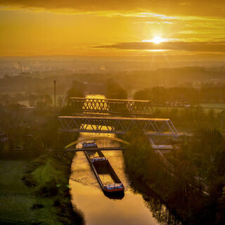 Sonnenaufgang über der Ruhr