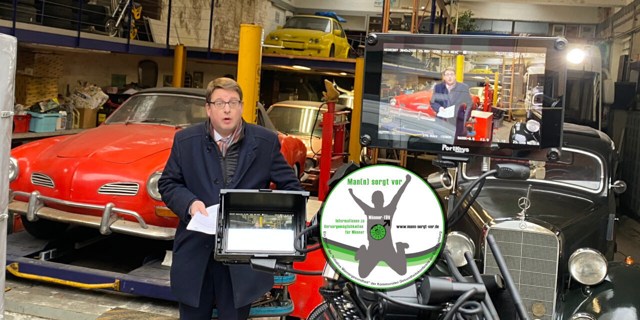 Videodreh "Mann sorgt vor!" mit Kai Magnus Sting