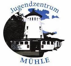 Bild von der Mühle mit Schriftzug "Jugendzentrum Die Mühle"