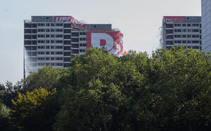 Sprengung Weißer Riese Ottostr 24-30 September 2021