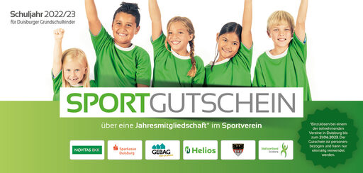 Sportgutschein Flyer des Stadtsportbundes Duisburg