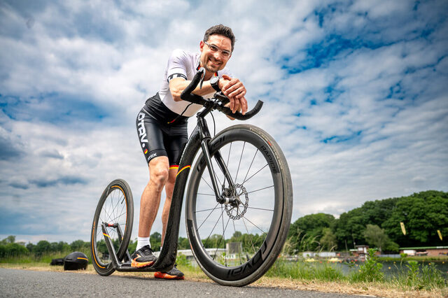An der Regattabahn in Duisburg trainiert Joachim Kube besonders gerne.