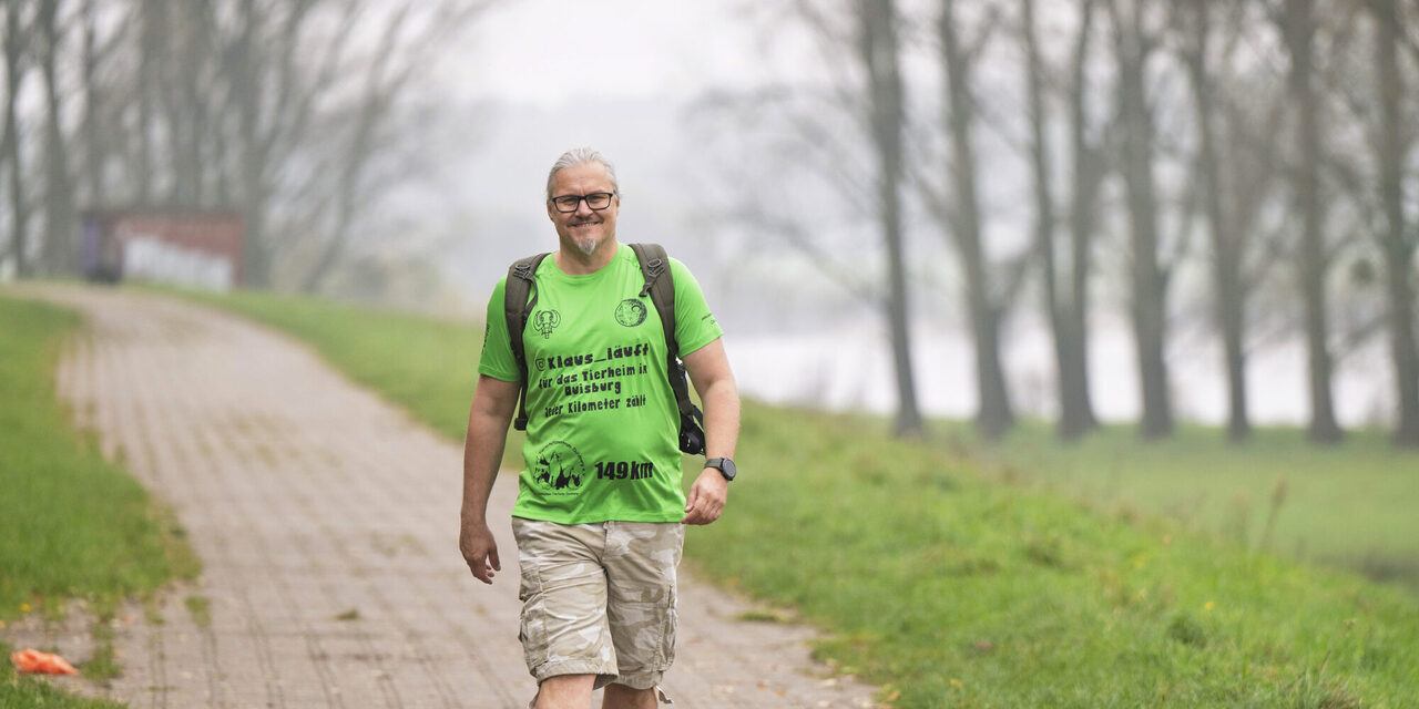 Klaus legte allein an einem Tag 80 Kilometer zurück