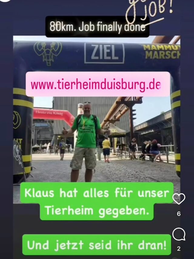 Klaus Ottofülling hat seinen Mammutmarsch auf Instagram dokumentiert