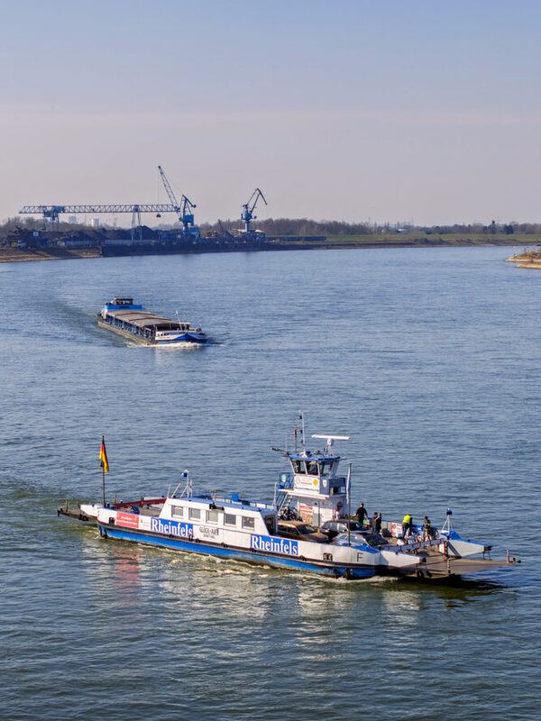 Die Rheinfähre Walsum-Orsoy macht nur zwischen den Jahren Winterpause.