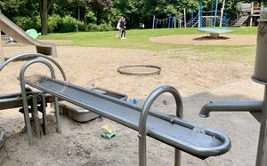Wasserspielplatz im Biegerpark Duisburg (Huckingen)