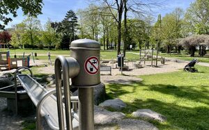 Wasserspielplatz auf dem Franz-Lenze-Platz (Vierlinden)