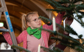 Tannenbaum im Rathausfoyer