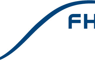 Avkürzung FGH in blau auf weißem untergrund mit geschwungener Linie