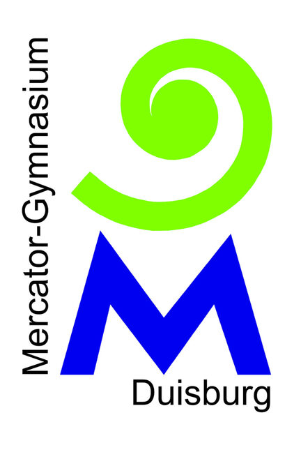 Logo der Schule in Grün Blau