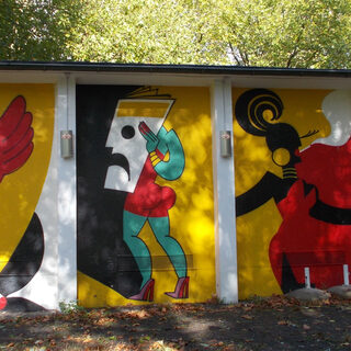 Café Museum, Rückseite, Kantpark