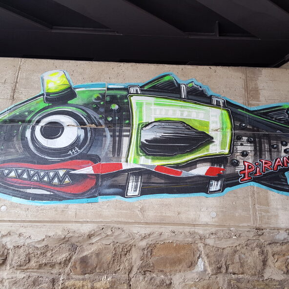 Streetart Piranha