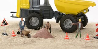 Miniatur Baustelle