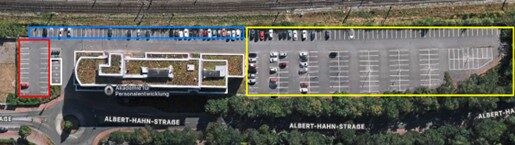 Ansicht Parkplätze Akademie