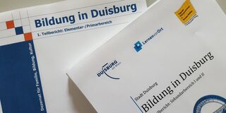 Deckblätter der Duisburger Bildungsberichte
