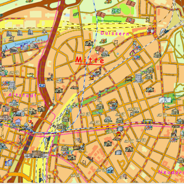 Auszug aus dem KinderKulturStadtplan