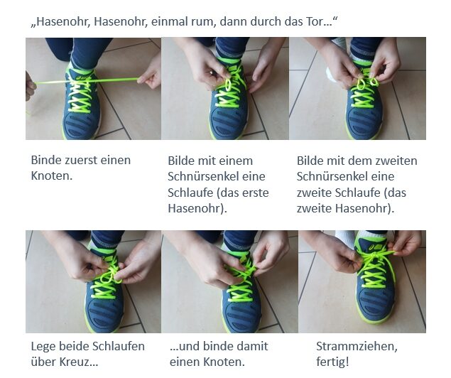 Anleitung zum Schleife binden