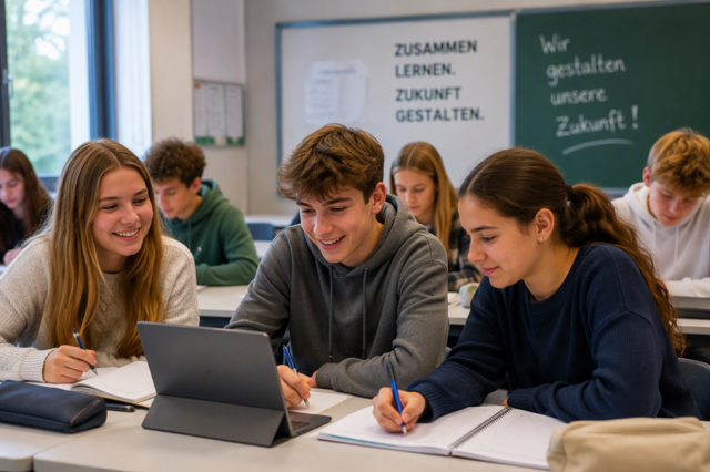 Lernende im Unterricht