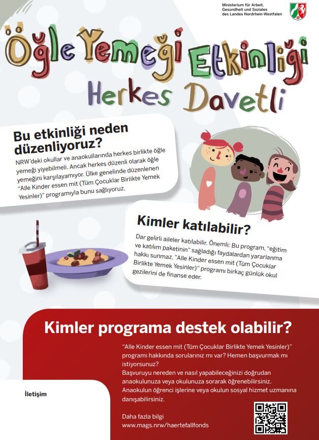 Alle Kinder essen mit (Türkisch)