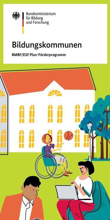 Deckblatt des Flyers Bildungskommunen