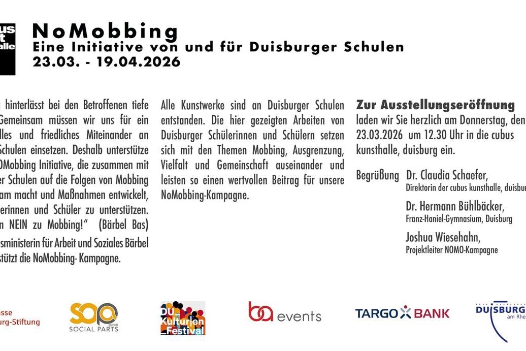 Thema und Datum der Ausstellung