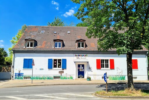 Eingang des Bauspielplatzes