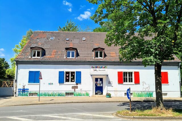 Eingang des Bauspielplatzes