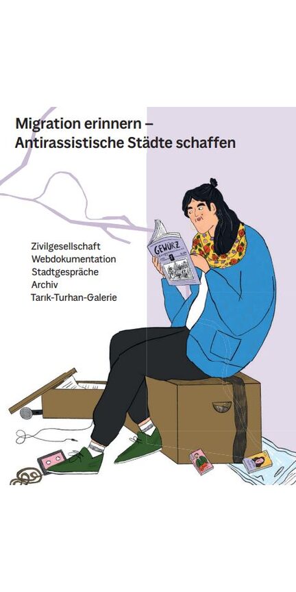 Deckblatt des Flyers "Ein Anderes Duisburg - Migration erinnern - Antirassistische Städte schaffen"