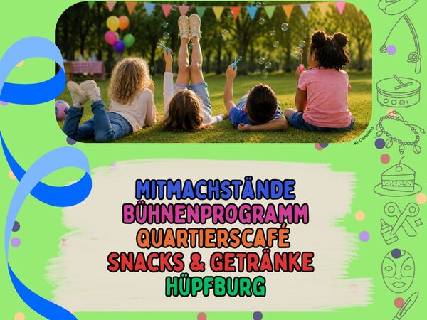 Alle Informationen des Textes sind mit einem Bild von Kindern gestaltet.