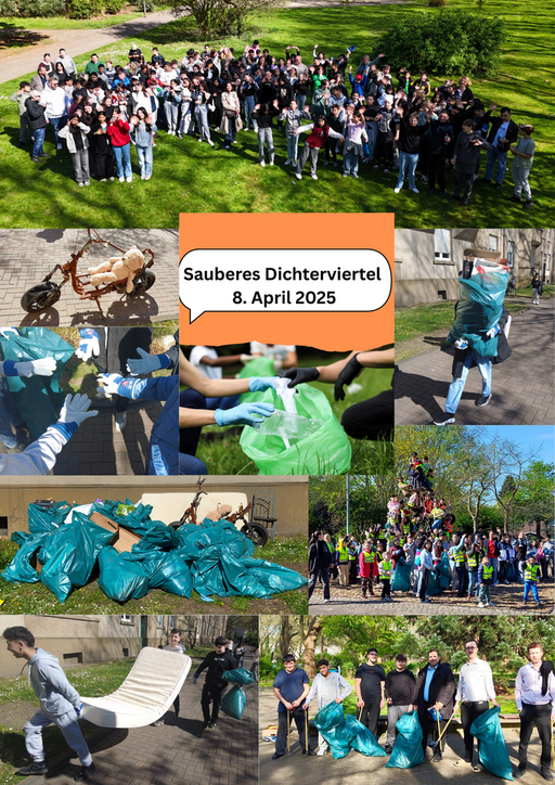 Jugendliche beim Aufräumen