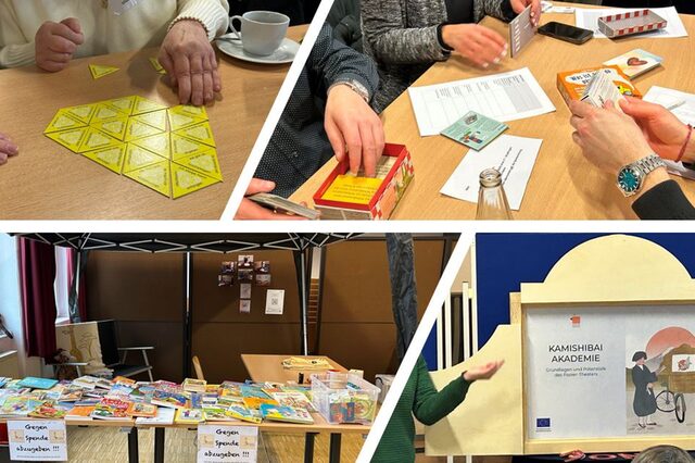 Aufsteller des Papiertheaters