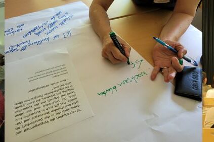 Menschen bei Vorträgen