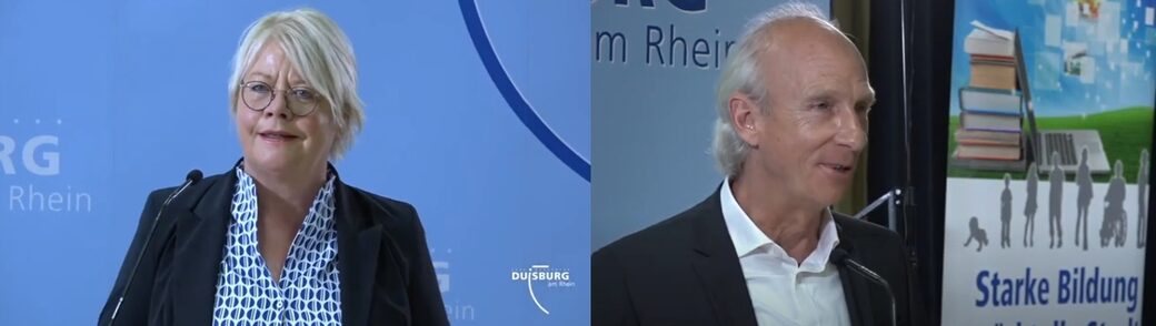 Frau Beigeordnete Neese und Herr Heckner