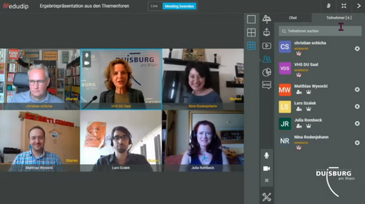Präsentation der Themenforen