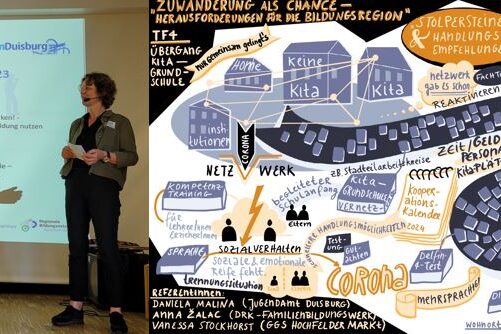 Frau Beigeordnete Neese im Gespräch mit Edda Dammmüller