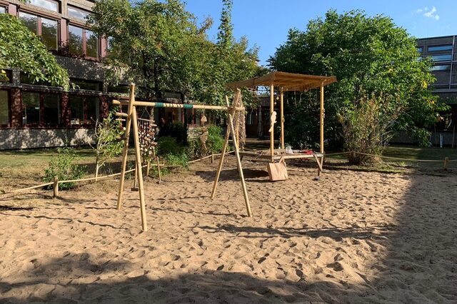 Fertiggestellte Außenanlage