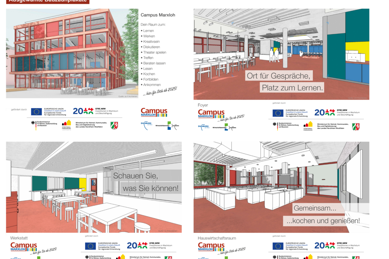 Zusammenstellung mehrerer Plakate