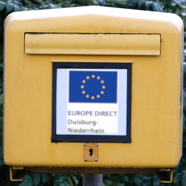 Briefkasten mit EU-Logo