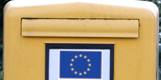 Briefkasten mit EU-Logo