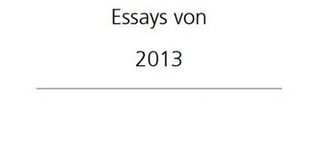 Teaserbild Essays 2013