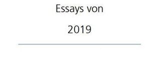 Teaser essays 2019