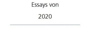Teaser essays 2020