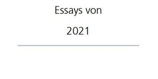 Titelbild Essays 2021